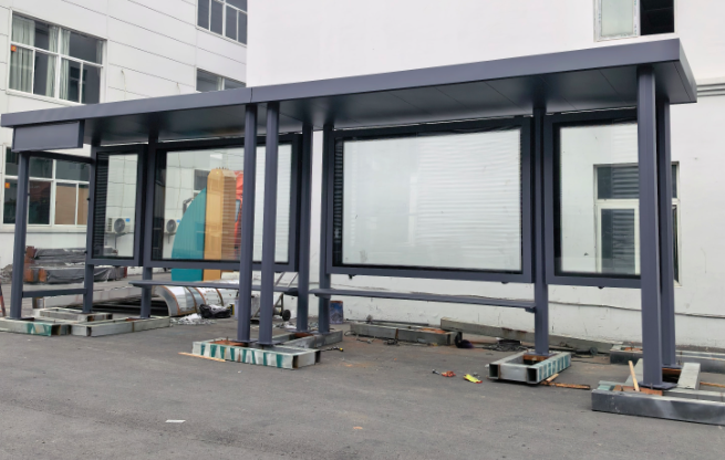 宿迁辉盛江苏连云港候车亭公交站项目安装完